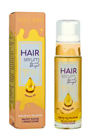 ⁨Vollare Pro Oils Intensive Repair Serum do włosów suchych i zniszczonych Argan Oil   30ml⁩ w sklepie Wasserman.eu