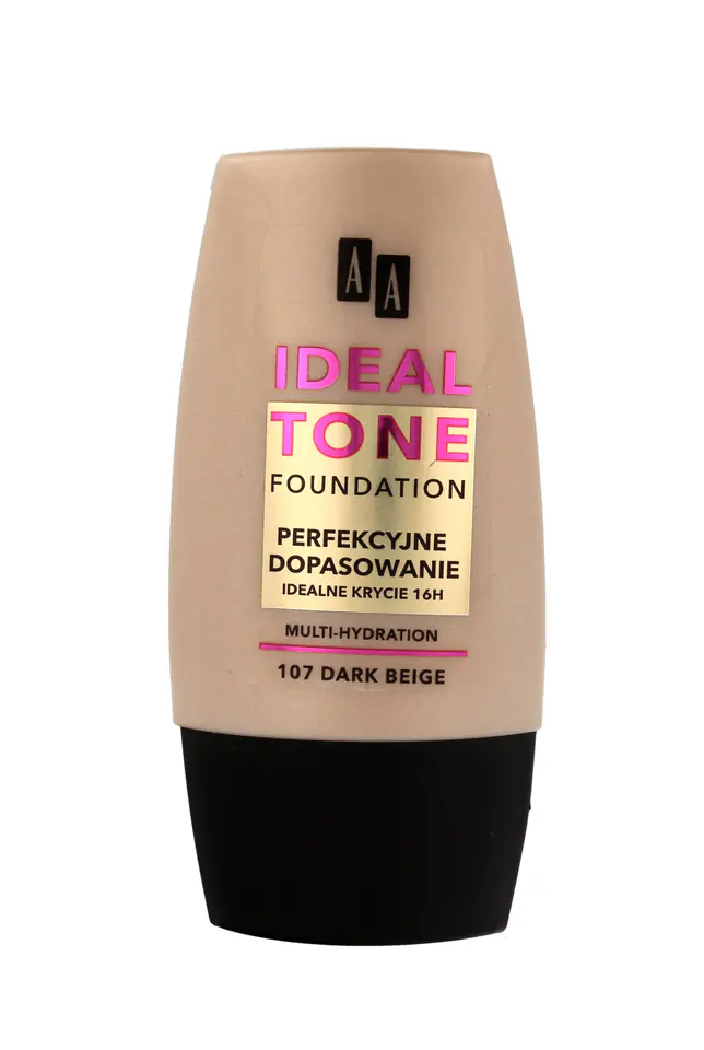 ⁨AA Make Up Ideal Tone Podkład "Perfekcyjne Dopasowanie" nr 107 dark beige 30ml⁩ w sklepie Wasserman.eu