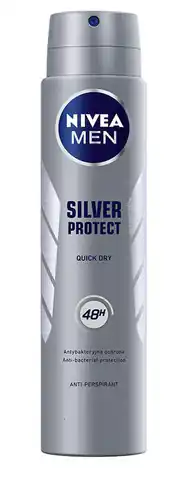 ⁨Nivea Dezodorant SILVER PROTECT spray męski  250ml⁩ w sklepie Wasserman.eu