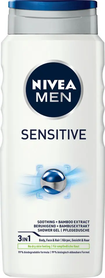 ⁨Nivea Men Żel pod prysznic Sensitive 500ml⁩ w sklepie Wasserman.eu