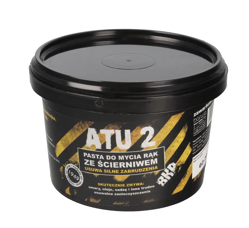 ⁨Barwa Atu 2 Pasta do mycia rąk ze ścierniwem 500g⁩ w sklepie Wasserman.eu
