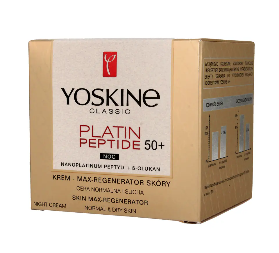 ⁨Yoskine Classic Platin Peptide 50+ Max-skin regenerator night cream 50ml⁩ at Wasserman.eu