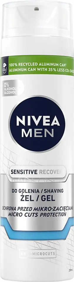 ⁨Nivea MEN Żel do golenia SENSITIVE RECOVERY&⁩ w sklepie Wasserman.eu