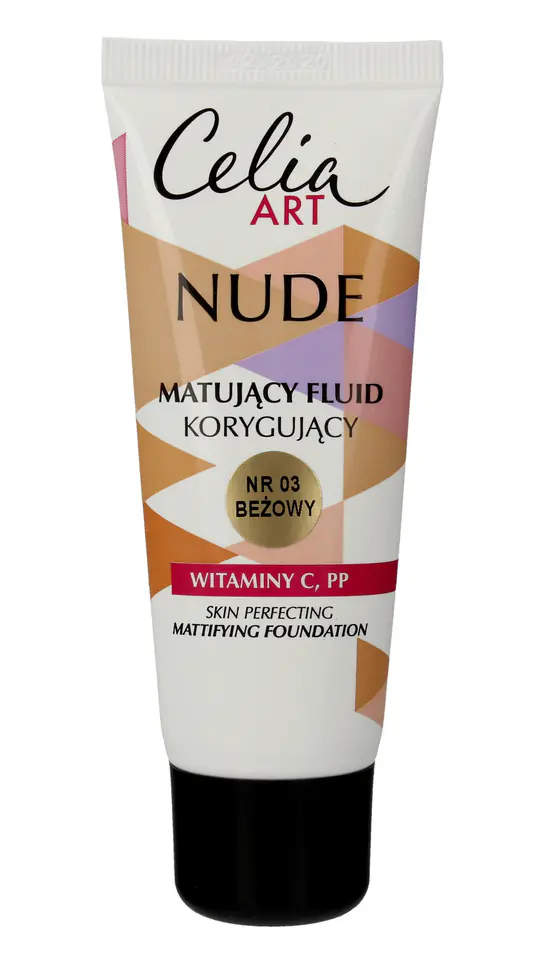 ⁨Celia Art Nude Mattifying Corrective Fluid No. 03 beige 30ml⁩ at Wasserman.eu