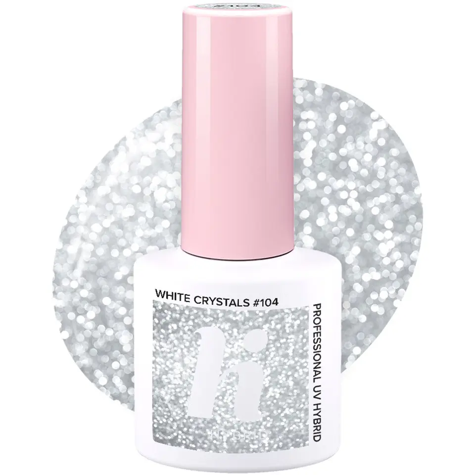 ⁨Hi Hybrid Hybrid polish no.104 White Crystals 5ml⁩ at Wasserman.eu