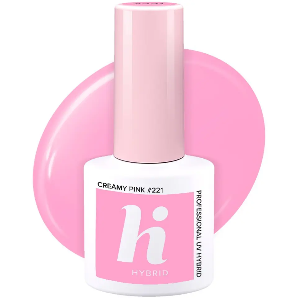 ⁨HI HYBRID Lakier hybrydowy Sport #221 Creamy Pink 5 ml⁩ w sklepie Wasserman.eu