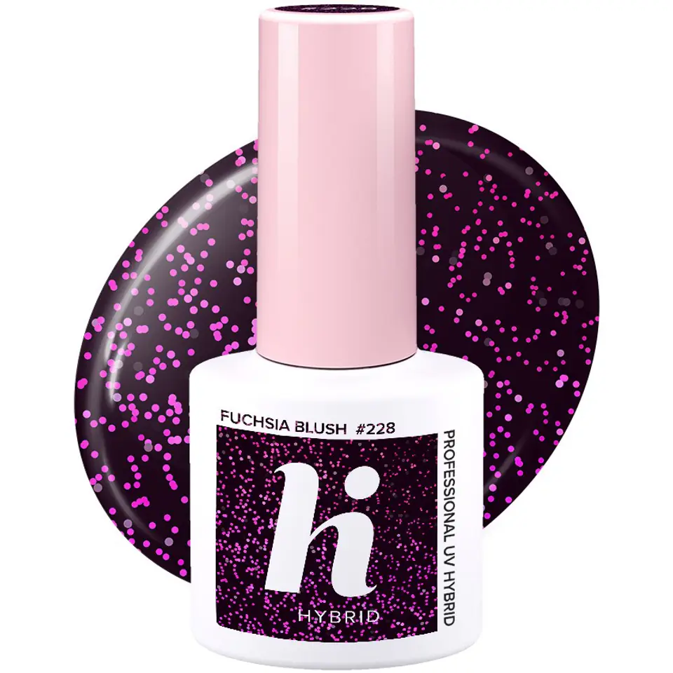 ⁨Hi Hybrid Lakier hybrydowy nr 228 Fuchsia Blush  5ml⁩ w sklepie Wasserman.eu