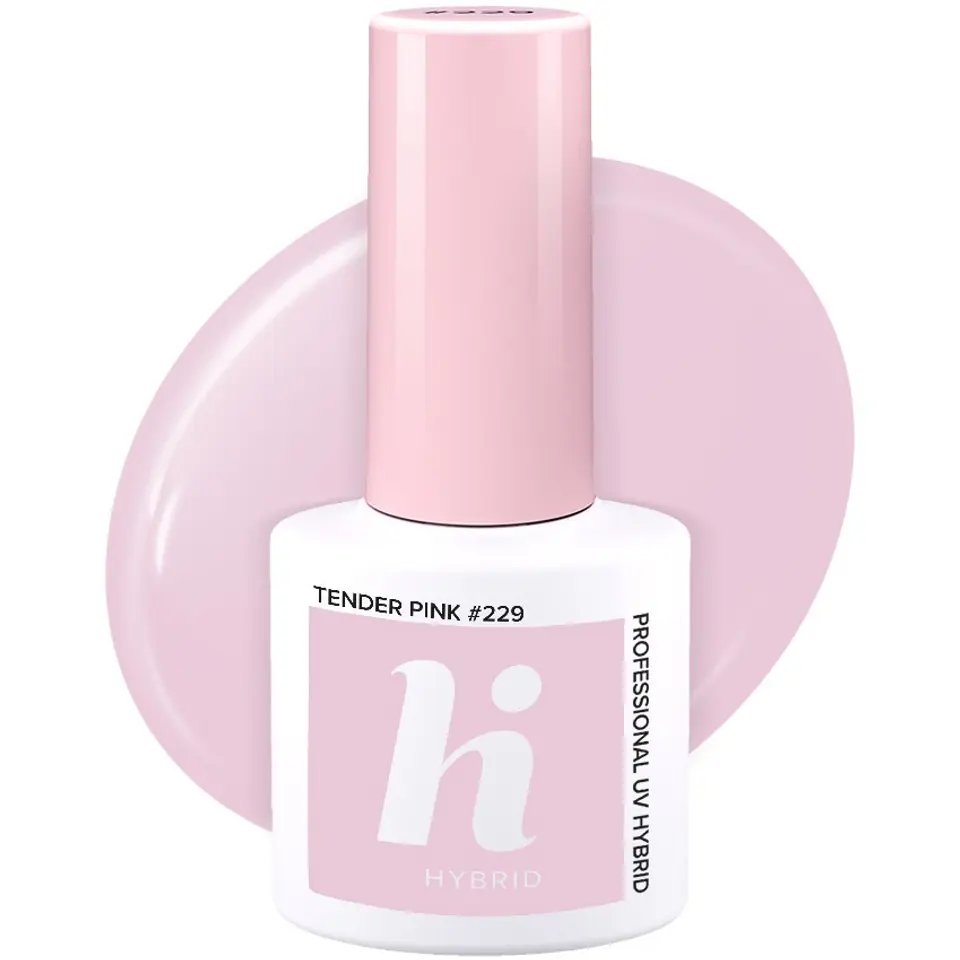 ⁨HI HYBRID Lakier hybrydowy Date #229 Tender Pink 5 ml⁩ w sklepie Wasserman.eu