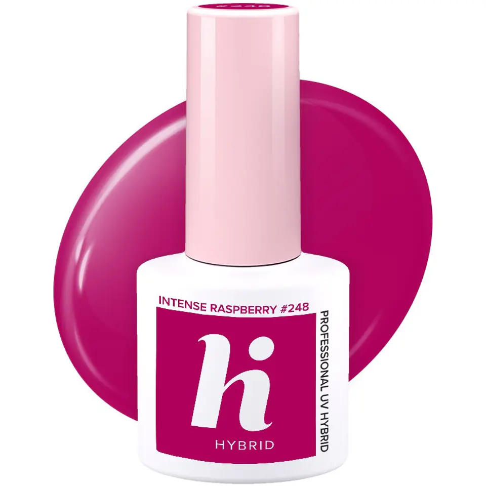 ⁨Hi Hybrid Hybrid polish no. 248 Intense Raspberry 5ml⁩ at Wasserman.eu