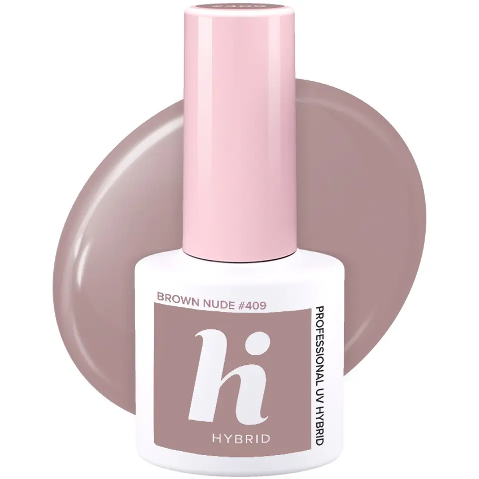 ⁨Hi Hybrid Hybrid polish no 409 Brown Nude 5ml⁩ at Wasserman.eu