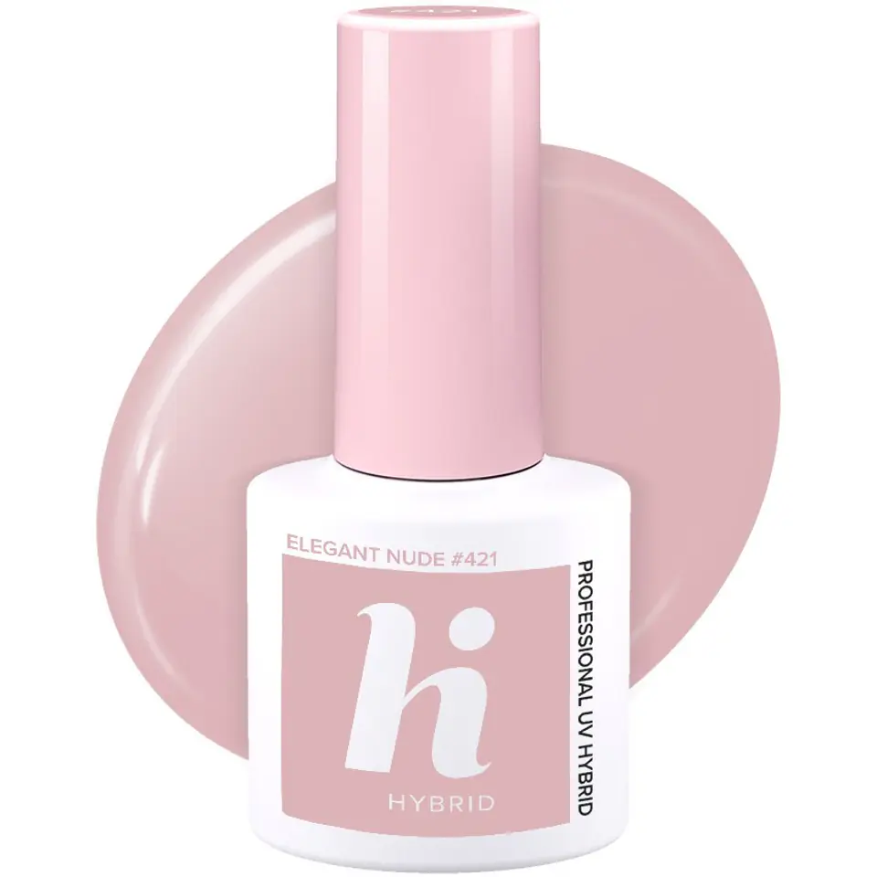 ⁨Hi Hybrid Lakier hybrydowy Date #421 Elegant Nude 5 ml⁩ w sklepie Wasserman.eu