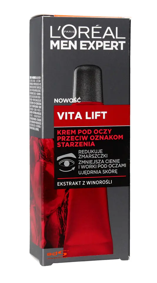 ⁨Loreal Men Expert Vita Lift Eye cream against signs of aging 15ml⁩ at Wasserman.eu