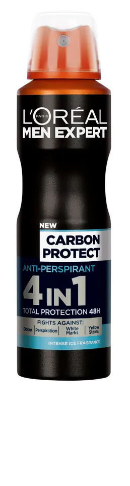 ⁨Loreal Men Expert Dezodorant spray Carbon Protect 4w1 150ml⁩ w sklepie Wasserman.eu