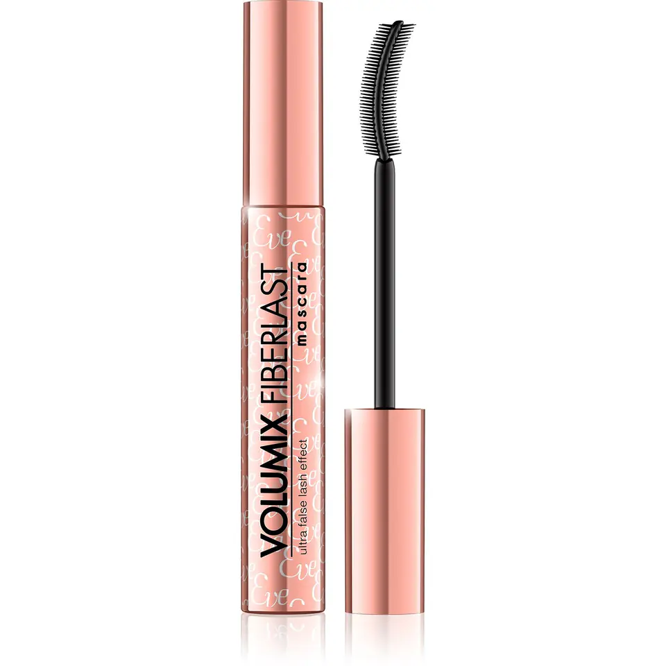 ⁨Eveline Mascara Volumix Fiberlast False Eyelash Effect (Pink) 11ml⁩ at Wasserman.eu