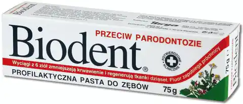 ⁨Biodent Toothpaste against parodontosis 75g⁩ at Wasserman.eu