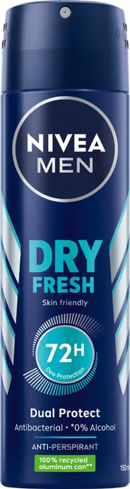 ⁨Nivea Antyperspirant Men Dry Fresh spray męski  150ml⁩ w sklepie Wasserman.eu
