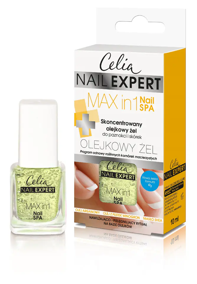 ⁨Celia Nail Expert Skoncentrowany olejkowy żel do paznokci i skórek Max in 1 Nail SPA 10ml⁩ w sklepie Wasserman.eu