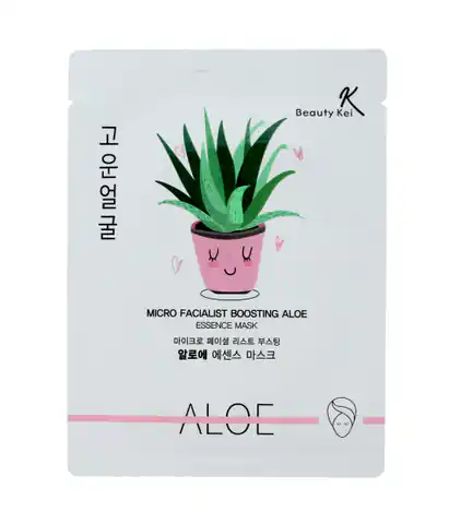 ⁨Beauty Kei Maseczka na płacie kojąco-nawilżająca Aloe  1szt⁩ w sklepie Wasserman.eu