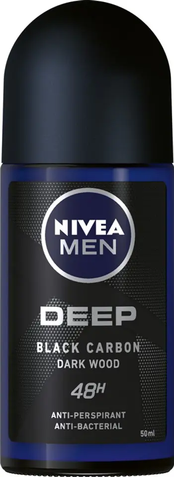 ⁨Nivea Antyperspirant DEEP DARK WOOD roll-on męski  50ml⁩ w sklepie Wasserman.eu