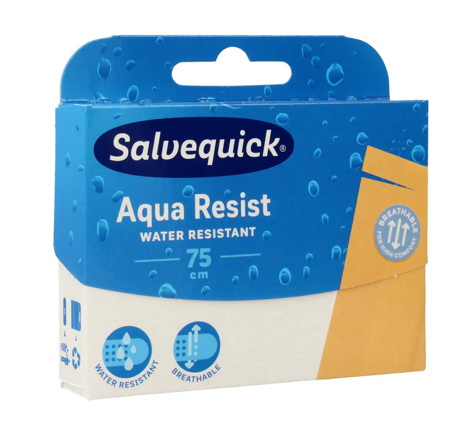 ⁨Salvequick Plastry Aqua Resist do cięcia 75cm 1szt⁩ w sklepie Wasserman.eu