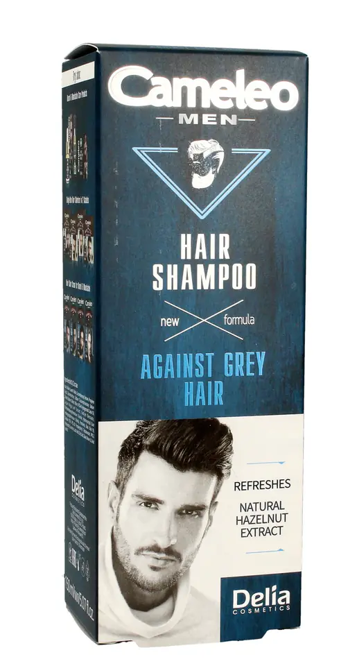 ⁨Delia Cosmetics Cameleo Men Shampoo for hair and beard reducing gray hair 150ml⁩ at Wasserman.eu