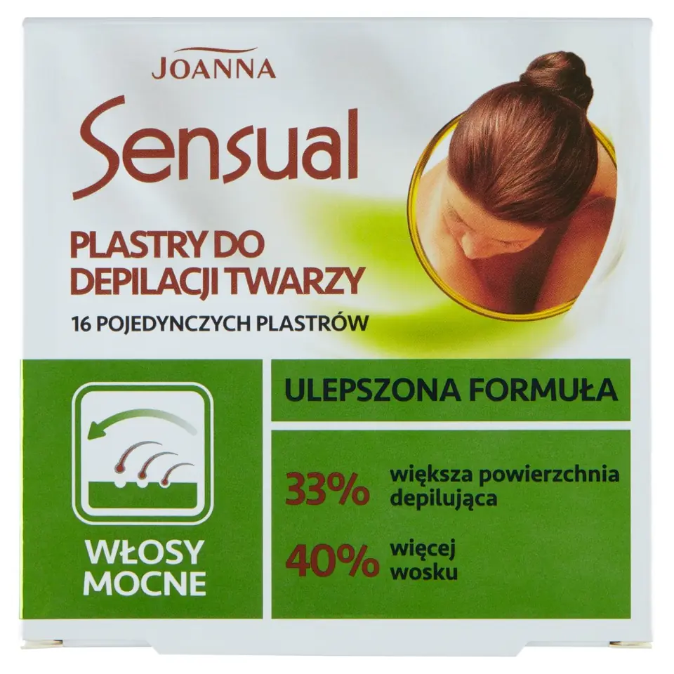 ⁨Joanna Sensual Plastry do depilacji twarzy - włosy mocne 1op.-16szt⁩ w sklepie Wasserman.eu