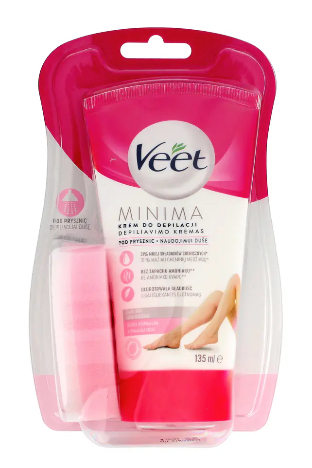 ⁨Veet Silk & Fresh Shower Depilatory Cream - Normal Skin 135ml⁩ at Wasserman.eu