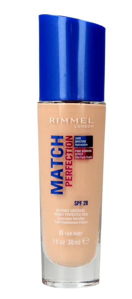 ⁨Rimmel Podkład Match Perfection nr 81 fair ivory 30ml⁩ w sklepie Wasserman.eu