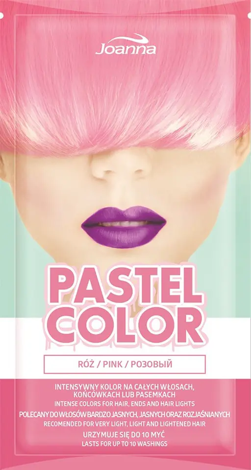 ⁨Joanna Pastel Color Szampon koloryzujący w saszetce Róż 35g⁩ w sklepie Wasserman.eu