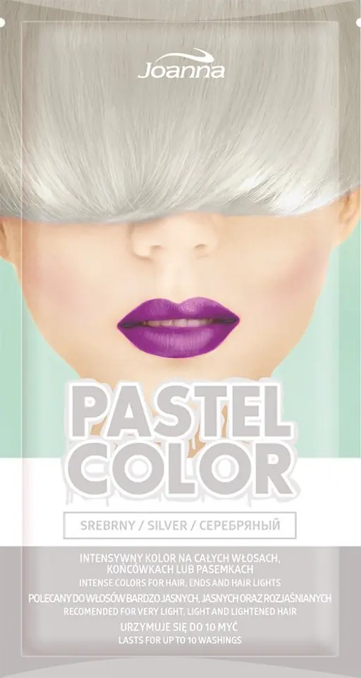 ⁨Joanna Pastel Color Szampon koloryzujący w saszetce Srebrny 35g⁩ w sklepie Wasserman.eu