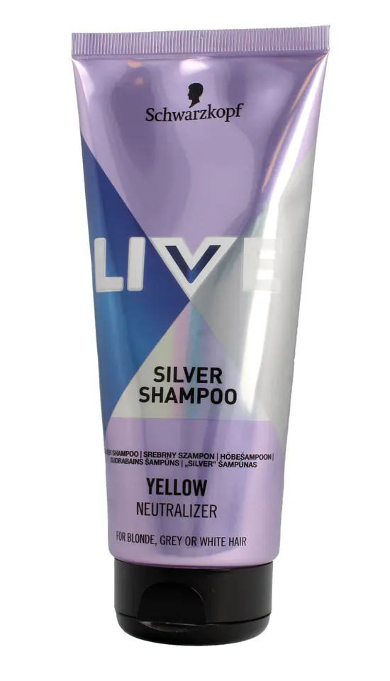 ⁨Schwarzkopf Live Szampon srebrny do włosów blond,rozjaśnionych i siwych  200ml⁩ w sklepie Wasserman.eu