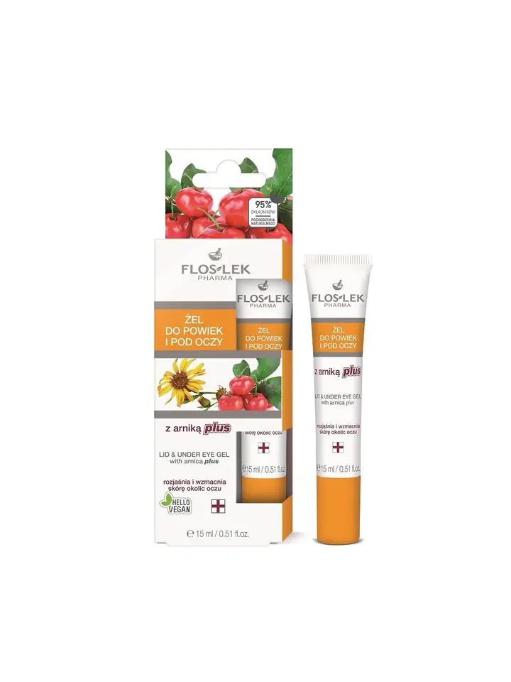 ⁨Floslek Pharma Żel z Arniką Plus do powiek i pod oczy 15ml⁩ w sklepie Wasserman.eu