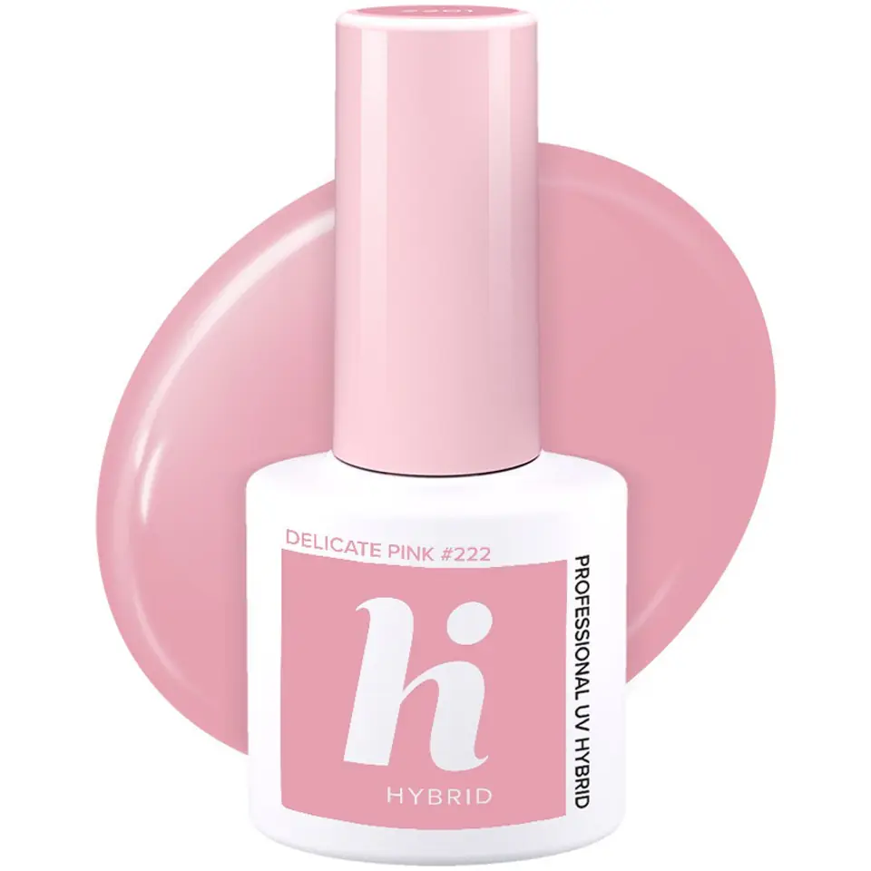 ⁨Hi Hybrid Lakier hybrydowy nr 222 Delicate Pink 5ml⁩ w sklepie Wasserman.eu