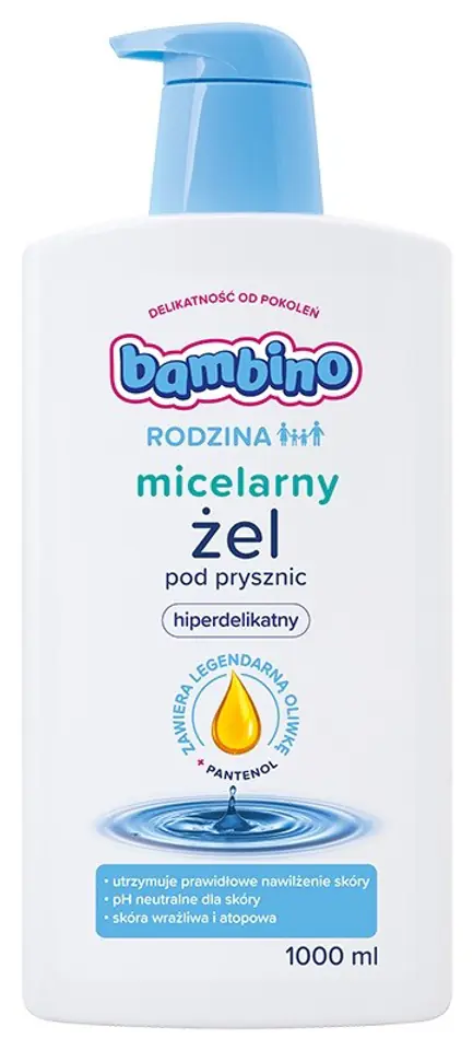 ⁨Bambino Rodzina Żel pod prysznic hipoalergiczny 1000ml⁩ w sklepie Wasserman.eu