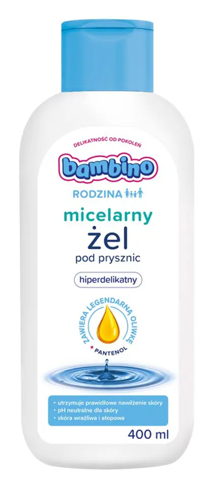 ⁨Bambino Rodzina Żel pod prysznic hipoalergiczny 400ml⁩ w sklepie Wasserman.eu