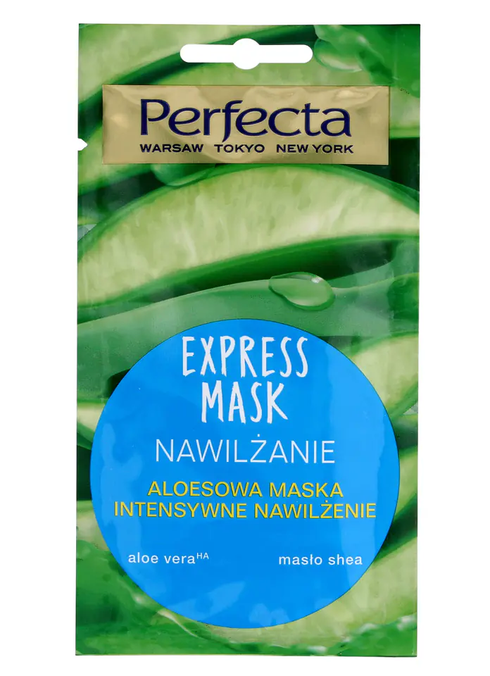 ⁨Perfecta Express Mask Aloe Vera Mask Intensive Moisturizing 8ml⁩ at Wasserman.eu