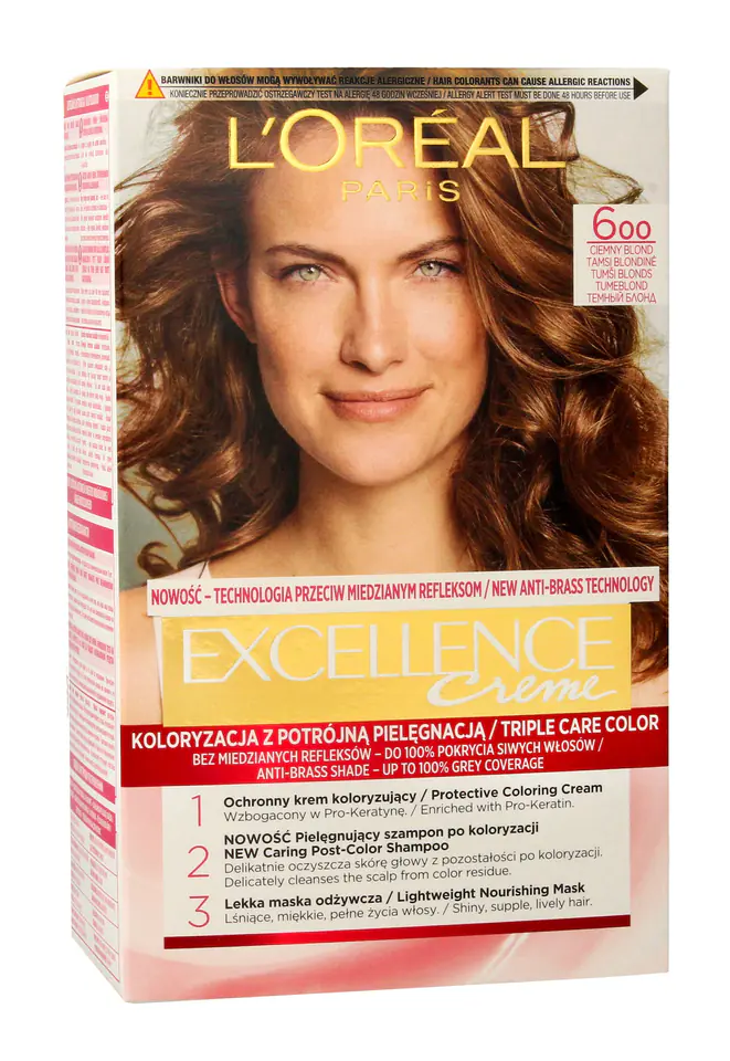 ⁨Loreal Excellence Creme Coloring Cream 6 Dark Blond 1op.⁩ at Wasserman.eu