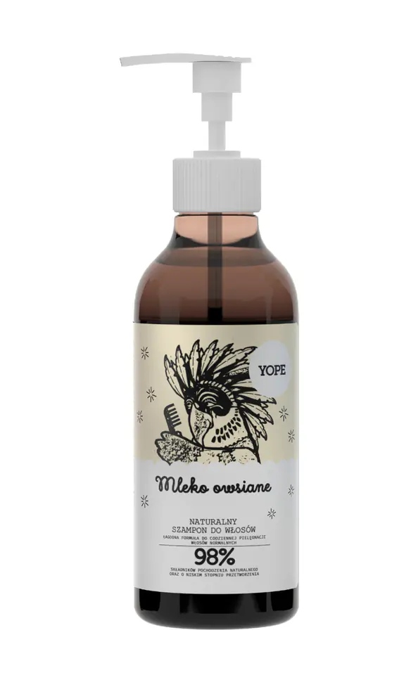 ⁨Yope Szampon do włosów Mleko Owsiane 300ml⁩ w sklepie Wasserman.eu