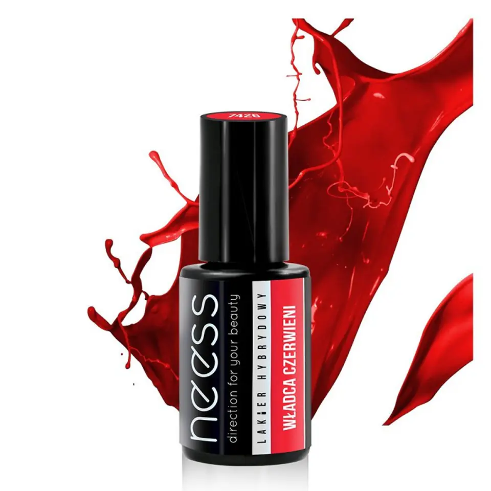 ⁨NEESS Hybrid polish 7426 Red to RED 4ml⁩ at Wasserman.eu