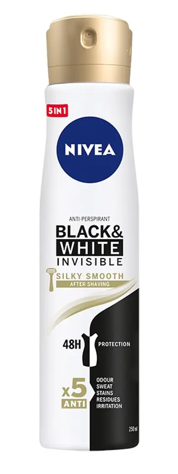 ⁨Nivea Deodorant INVISIBLE SILKY SMOOTH spray for women 250ml⁩ at Wasserman.eu