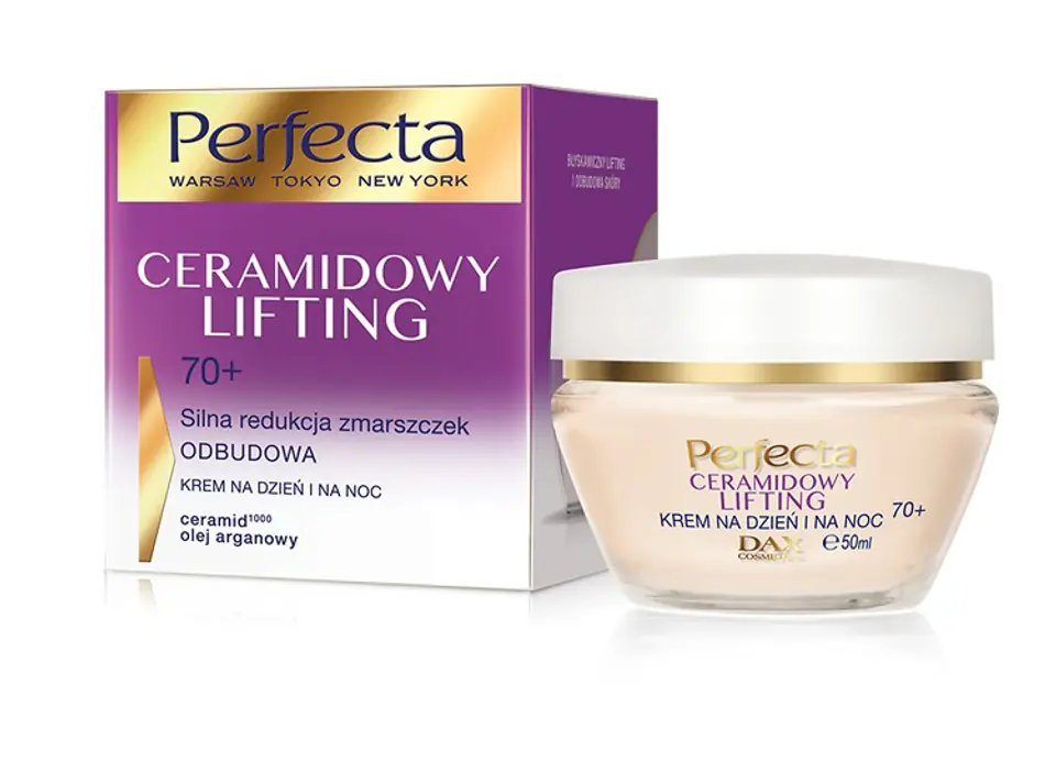 ⁨Perfecta Ceramide Lifting 70+ Cream Strong wrinkle reduction and restoration for day and night 50ml⁩ at Wasserman.eu