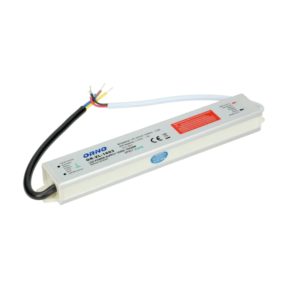 Power supply for LED 12VDC 20W, IP67 at Wasserman.eu