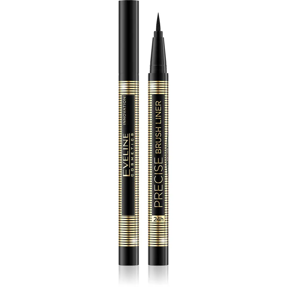 ⁨Eveline Precise Brush Liner Eyeliner black 24h 1pcs⁩ at Wasserman.eu