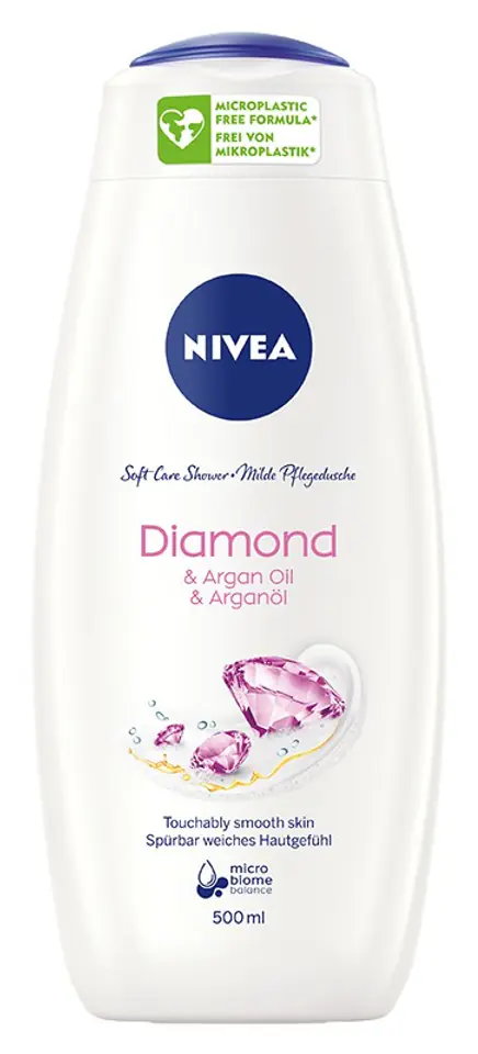 ⁨Nivea Kremowy Olejek pod prysznic Diamond Touch 500ml⁩ w sklepie Wasserman.eu