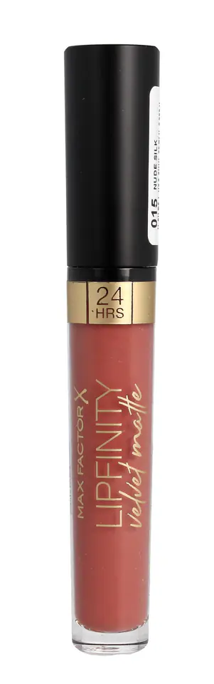 ⁨Max Factor Lipfinity Velvet Matte Pomadka do ust w płynie Nr015 Nude Silk⁩ w sklepie Wasserman.eu