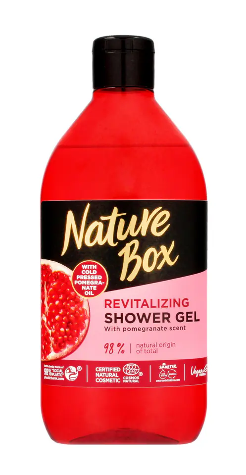 ⁨Nature Box Pomegranate Oil Żel pod prysznic nawilżający 385ml⁩ w sklepie Wasserman.eu