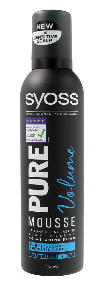 ⁨Schwarzkopf Syoss Pure Volume Pianka do włosów 250ml⁩ w sklepie Wasserman.eu