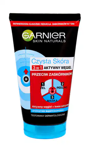 ⁨Garnier Skin Naturals Czysta Skóra Aktywny Węgiel Żel 3w1  150ml⁩ w sklepie Wasserman.eu