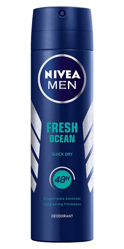 ⁨Nivea Dezodorant FRESH OCEAN spray męski 150ml⁩ w sklepie Wasserman.eu