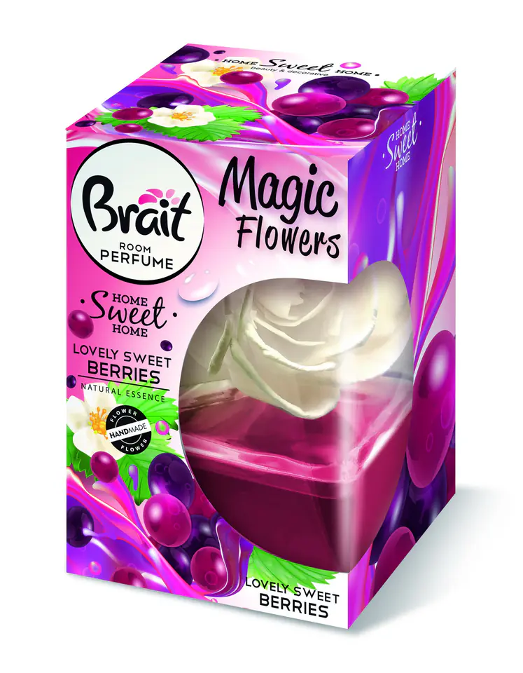 ⁨Brait Magic Flower Dekoracyjny Odświeżacz powietrza Lovely Sweet Berries 75ml⁩ w sklepie Wasserman.eu